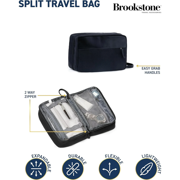 Brookstone Travel Storage Bag Large Multi Functional Toiletries Pouc