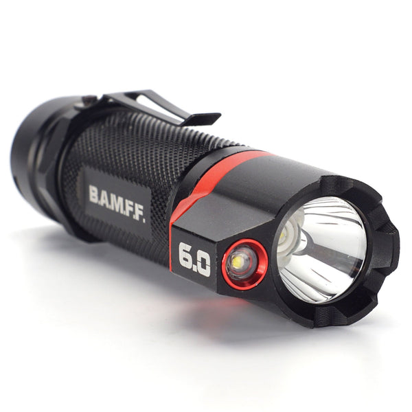 BAMFF 6.0 600 Lumens Dual LED Flashlight Rechargeable Brookstone