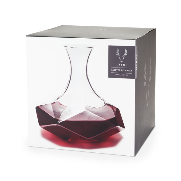 Faceted Crystal Wine Decanter by Viski Brookstone