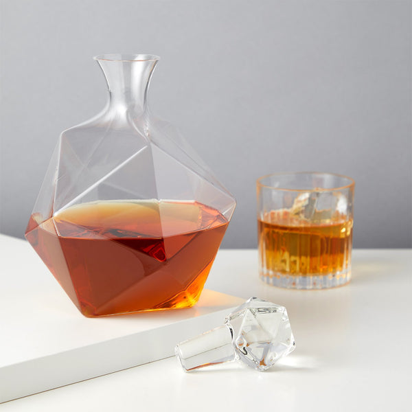 Faceted Crystal Liquor Decanter by Viski Brookstone