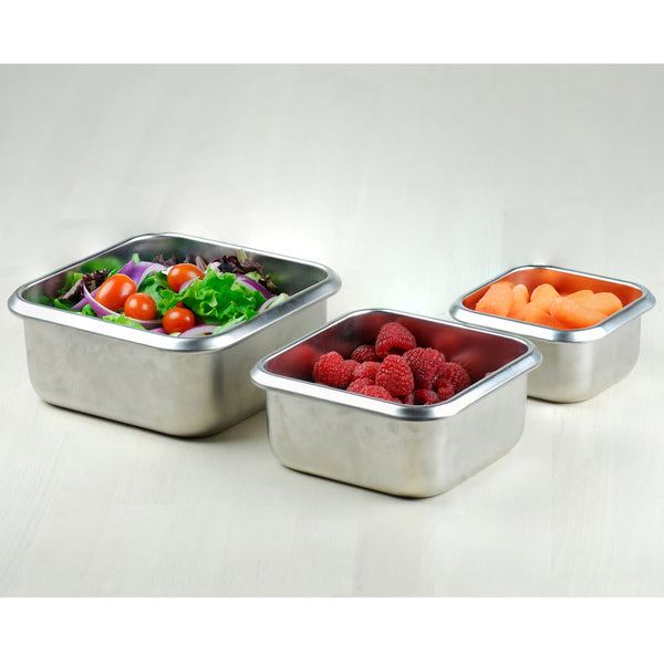 Stainless Steel Food Storage Containers - RT500ml x 6 - Minimal