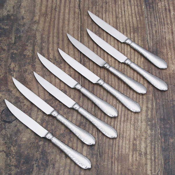 Minimal Stainless Steel Steak Knife Set of 8