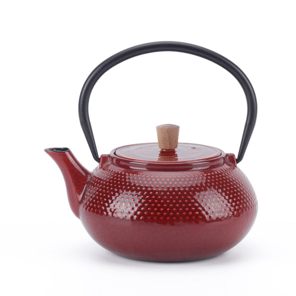 Minimal Enamelled Cast Iron Teapot Brookstone