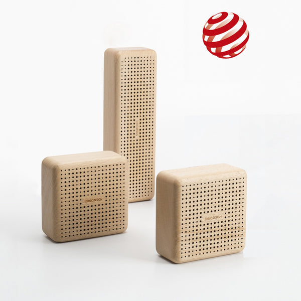 The Decent Living Germany Beech Wood Bluetooth Speaker Brookstone