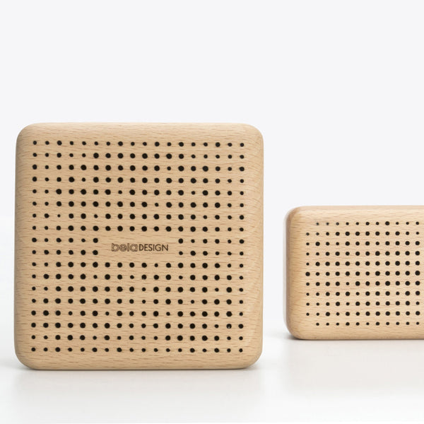 The Decent Living Germany Beech Wood Bluetooth Speaker Brookstone