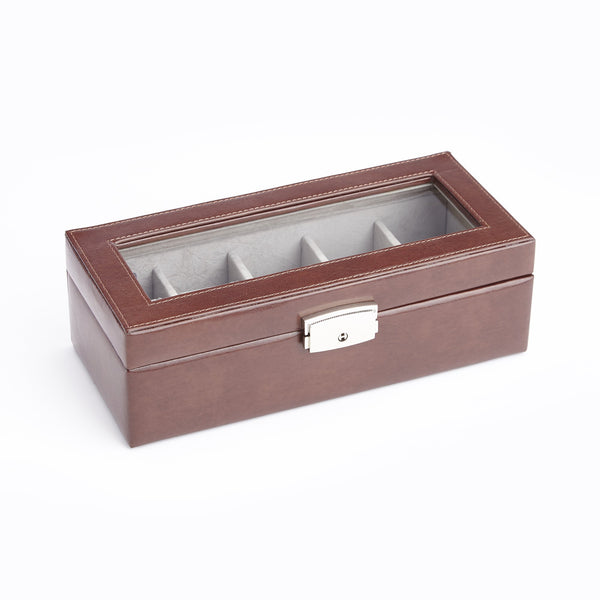 Royce Five Slot Watch Box Brookstone