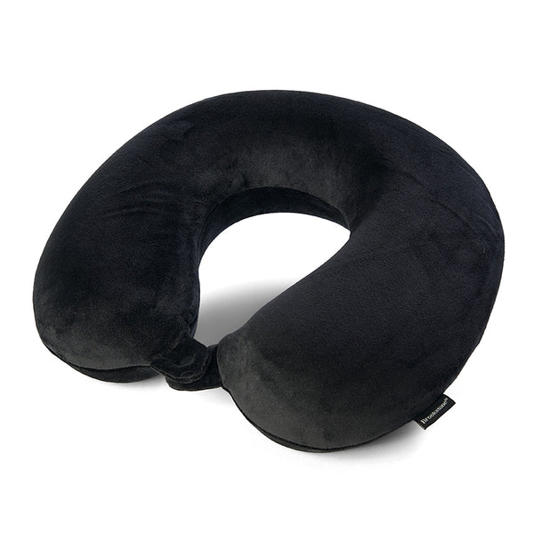 Brookstone 2 in 1 Memory Foam Head, Neck, and Lumbar Travel Pillow 