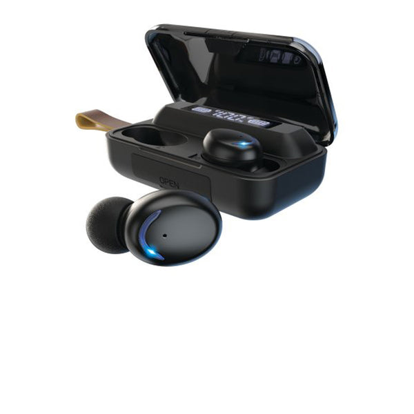 Brookstone Noise Isolation Touchpower TWS Earbuds Charging