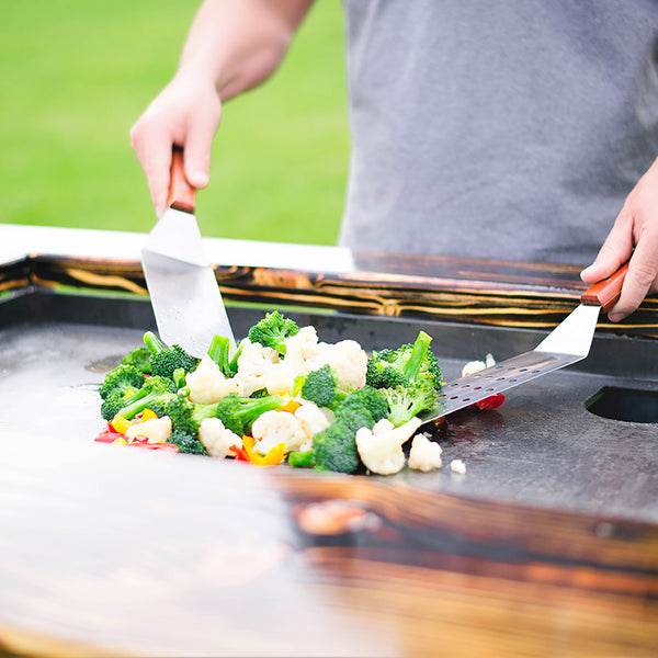 Backyard Hibachi Grill Pecky Cypress Brookstone