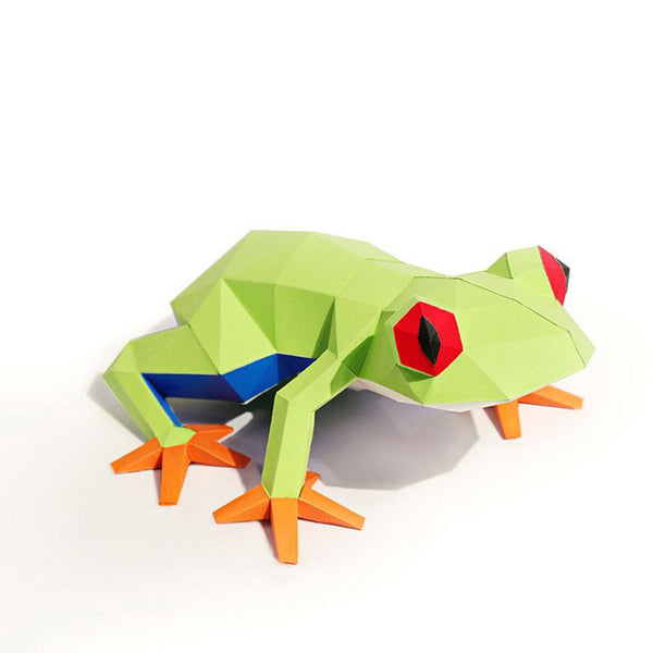 Frog 3D Paper Model Brookstone