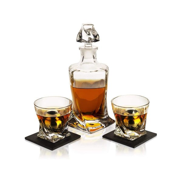 Whiskey Stones Decanter Gift Brookstone