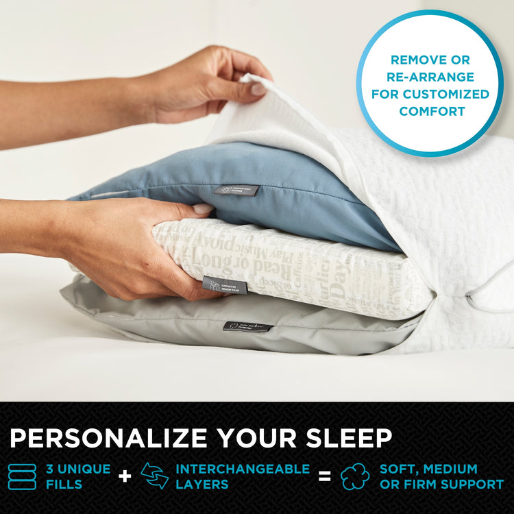 Brookstone Layer Adjust Pillow