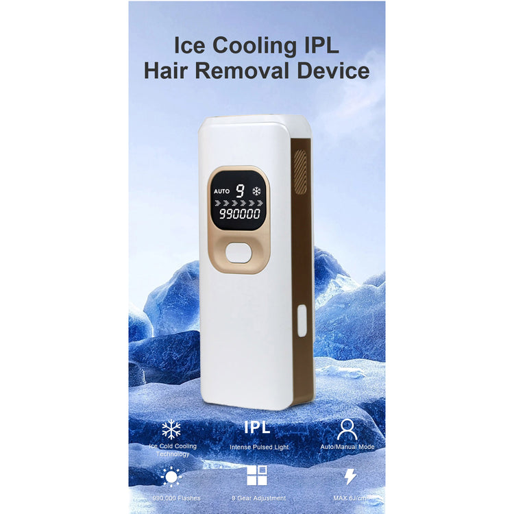 IPL Hair Removal with Ice Cooling