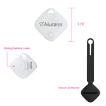 Aluratek Bluetooth Track Tag Tracker, Compatible with Apple Find My (iOS)
