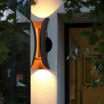 Dual-Head Outdoor Wall Scone Curved Wall Lamp