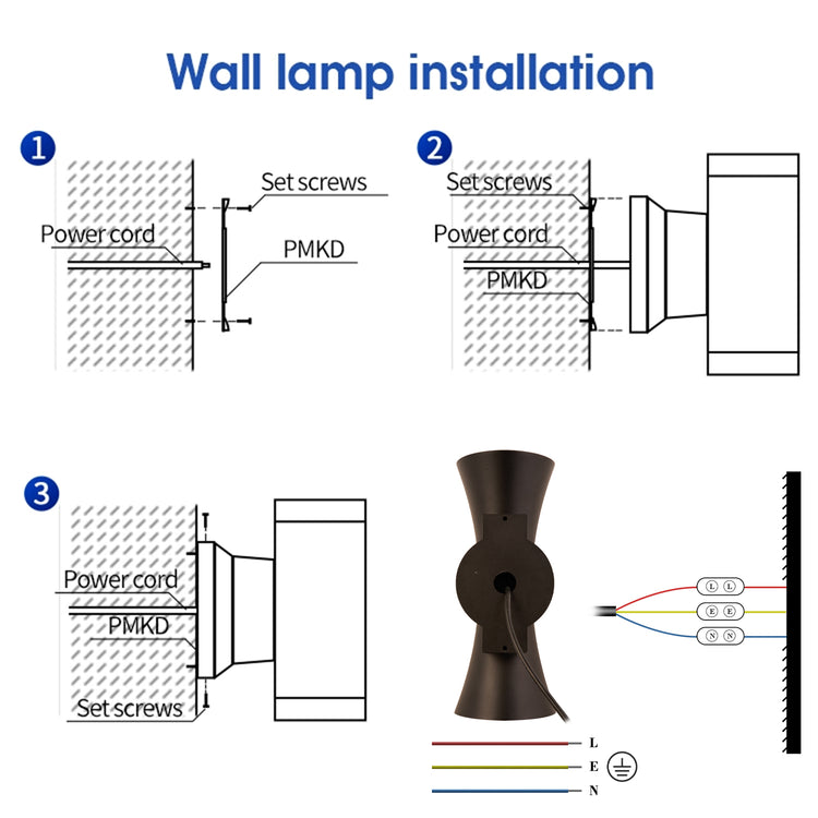 Dual-Head Outdoor Wall Scone Curved Wall Lamp