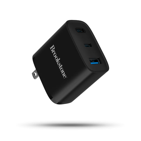 Brookstone Fast Charging Adapter With 3 USB Port 2 USB Type C