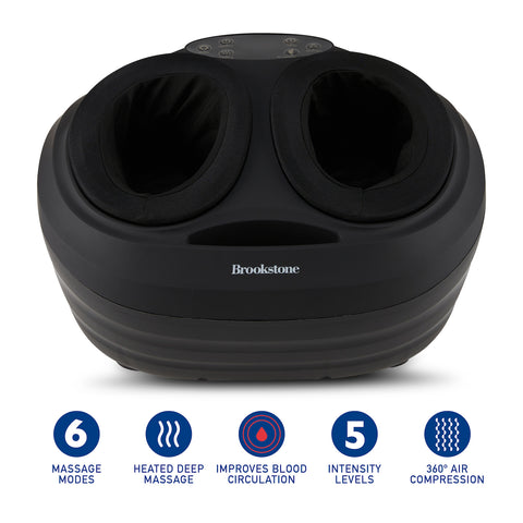 Brookstone Shiatsu Foot Massager with Heat Air Compression