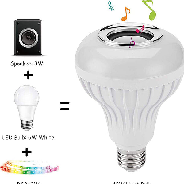 LED Lightbulb Speaker Brookstone