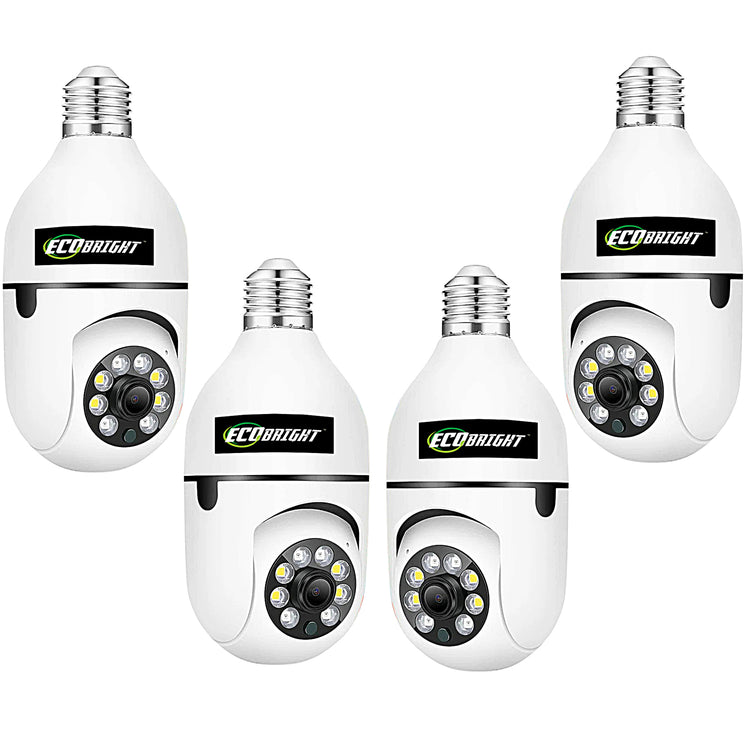 Eco-Bright Wifi Surveillance Light Bulb Camera