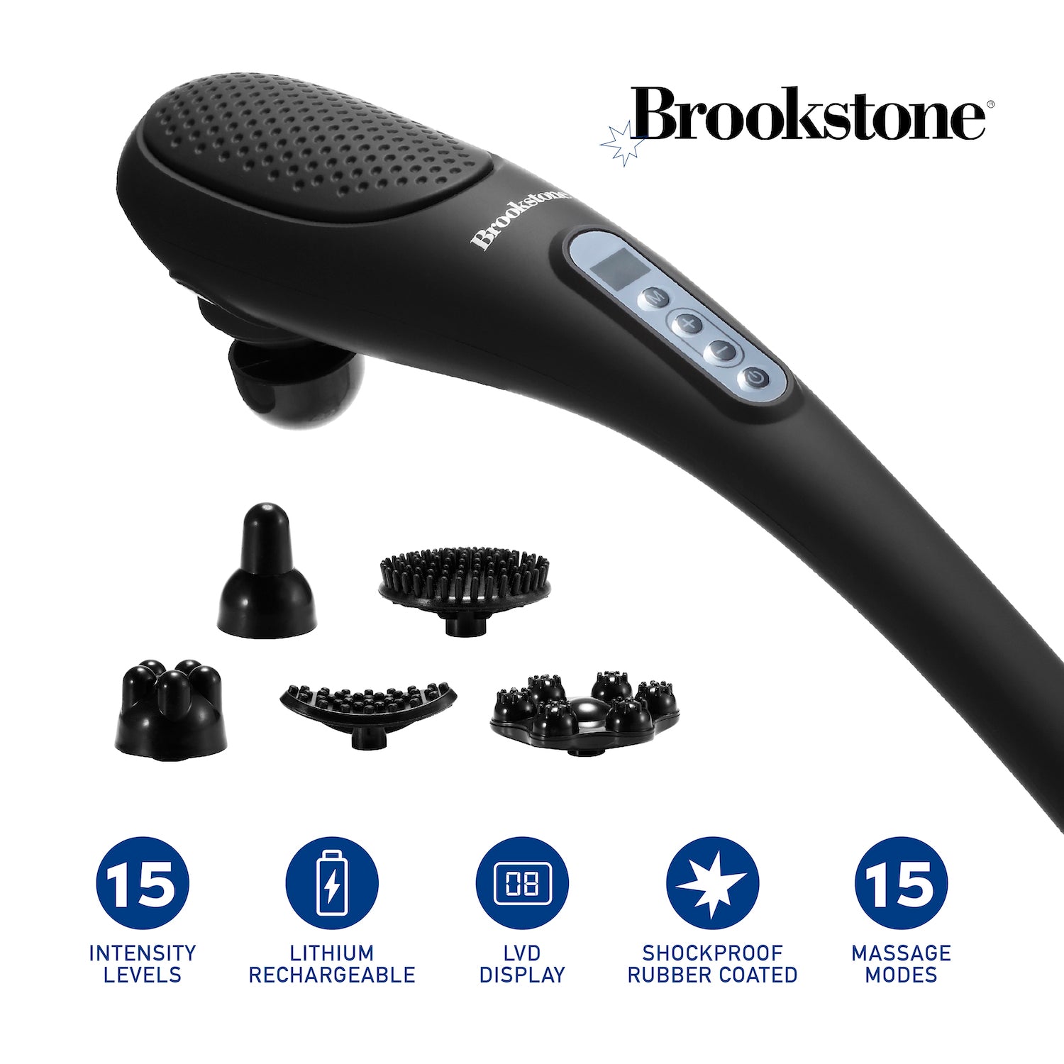 Brookstone Rechargeable Handheld Body Massager