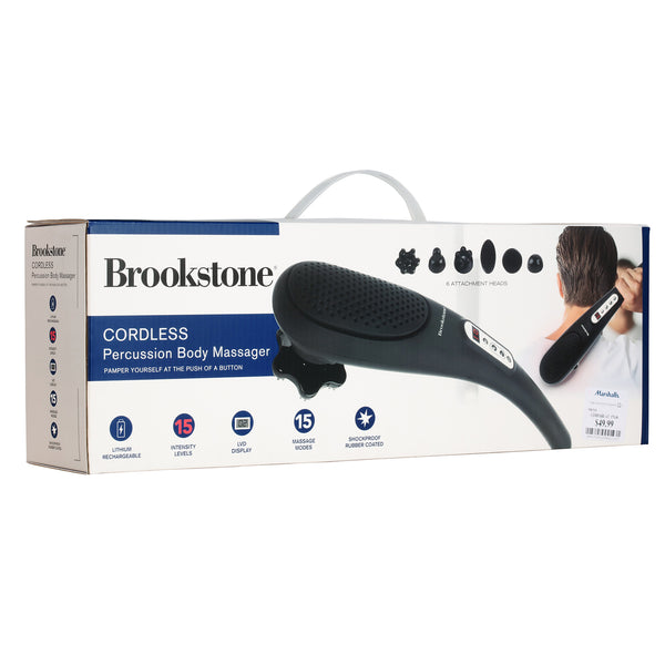 Brookstone Handheld Percussion Body Massager – 365 Wholesale