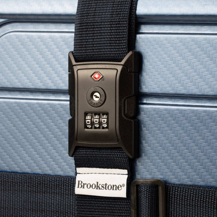 Brookstone 2 Way Luggage Strap Combo Lock