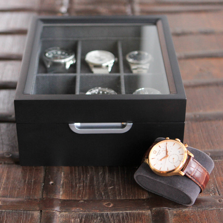 Modern 2x3 Watch Box - 6 Slot by Case Elegance