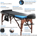 Luxton Home Premium Memory Foam Massage Table