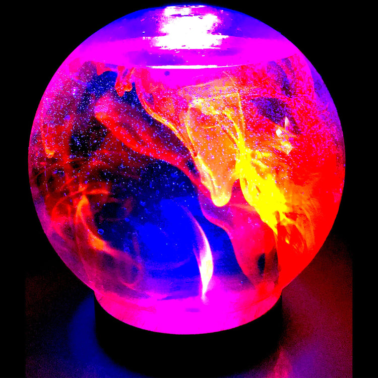 The FluoroSphere - A Fluorescent Light Show with Colorful FluoroGel