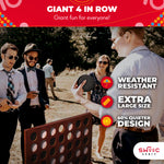 Giant Four in a Row (All Weather) Outdoor Game with Carrying Case