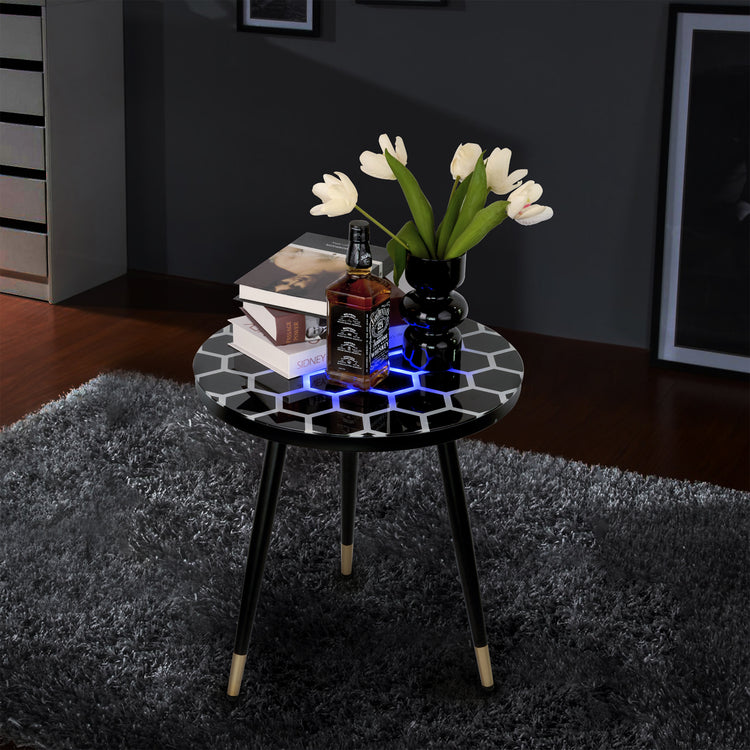 Touch-Sensitive Glow Coffee Table