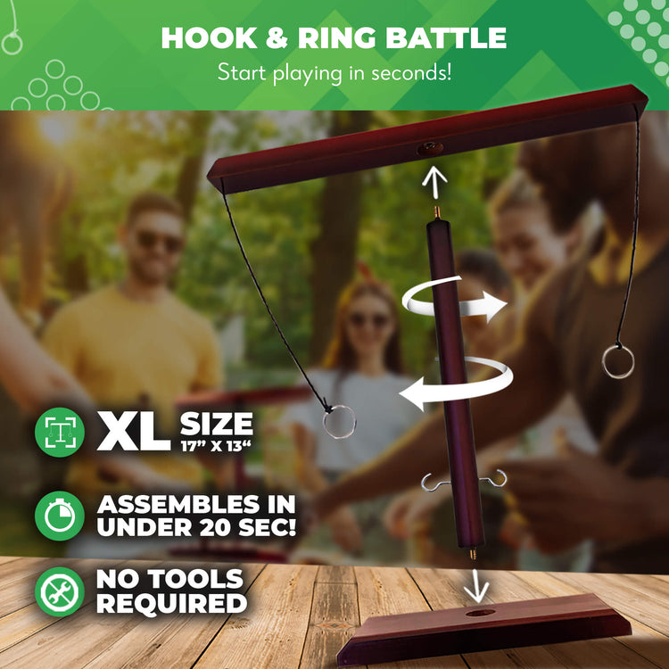 Battle Hooks - 2 Player Hook & Ring Game