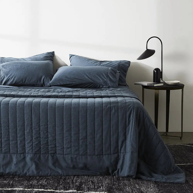 CleanBamboo Hemp™ Linen+ Quilted Coverlet by ettitude