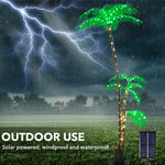 Solar-powered 7ft Lighted Palm Tree for Outdoor Decor