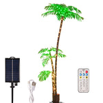 Solar-powered 7ft Lighted Palm Tree for Outdoor Decor