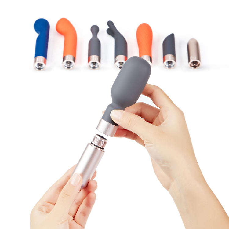 Love Not War Meile Grey Vibrator with NeoSIlicone Head ONLY