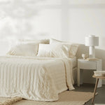 CleanBamboo Hemp™ Linen+ Quilted Coverlet by ettitude