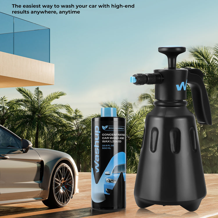 WashUp Eco-Friendly Waterless Car Wash and Wax Kit