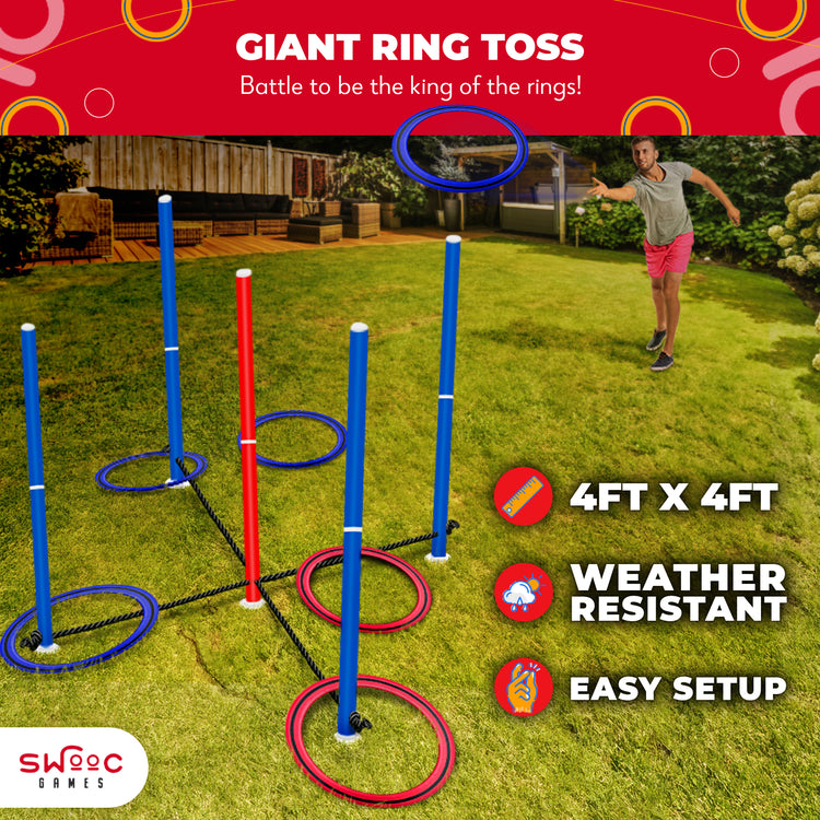 King Toss™ | Giant Ring Toss Game for Kids and Adults | Brookstone