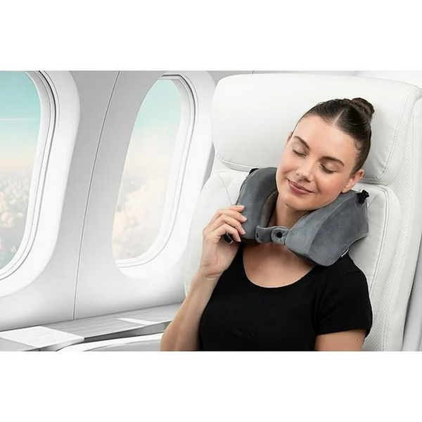 Brookstone USB Powered Vibration Heating Travel Ergonomic Memory Foa