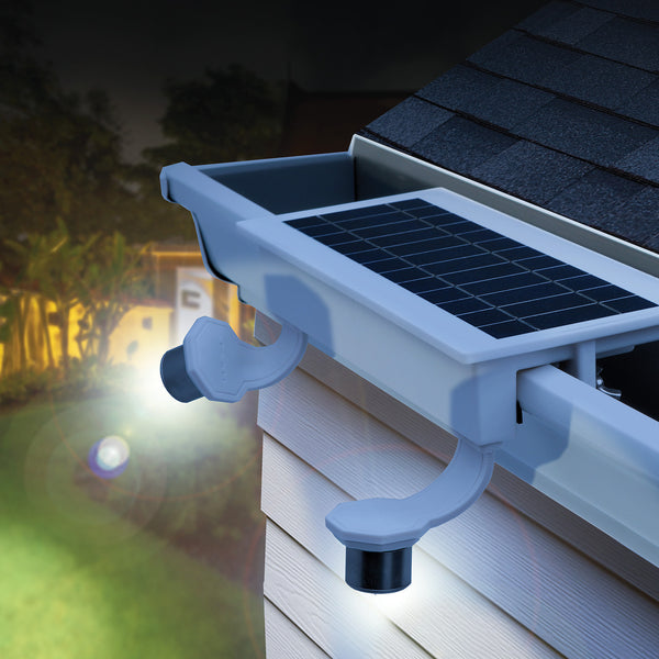 EZ Home Security Solar Light Dual Flexible Spot Light Brookstone