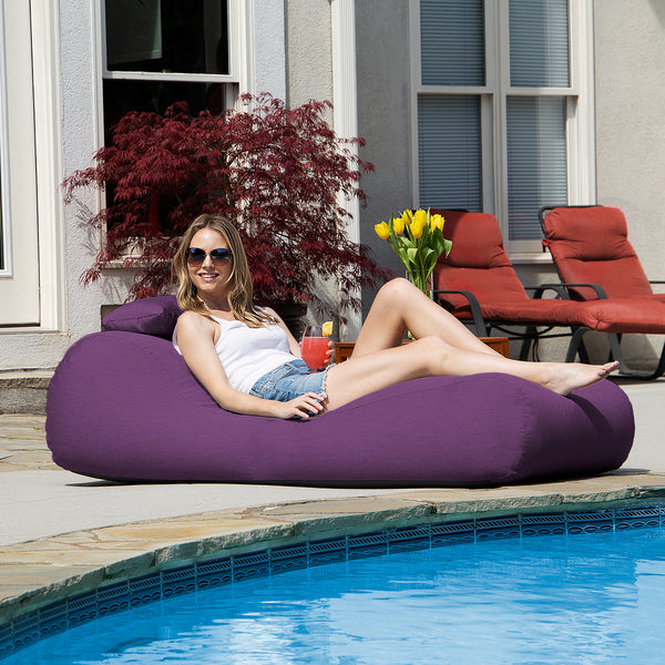 Outdoor bean discount bag sun lounger