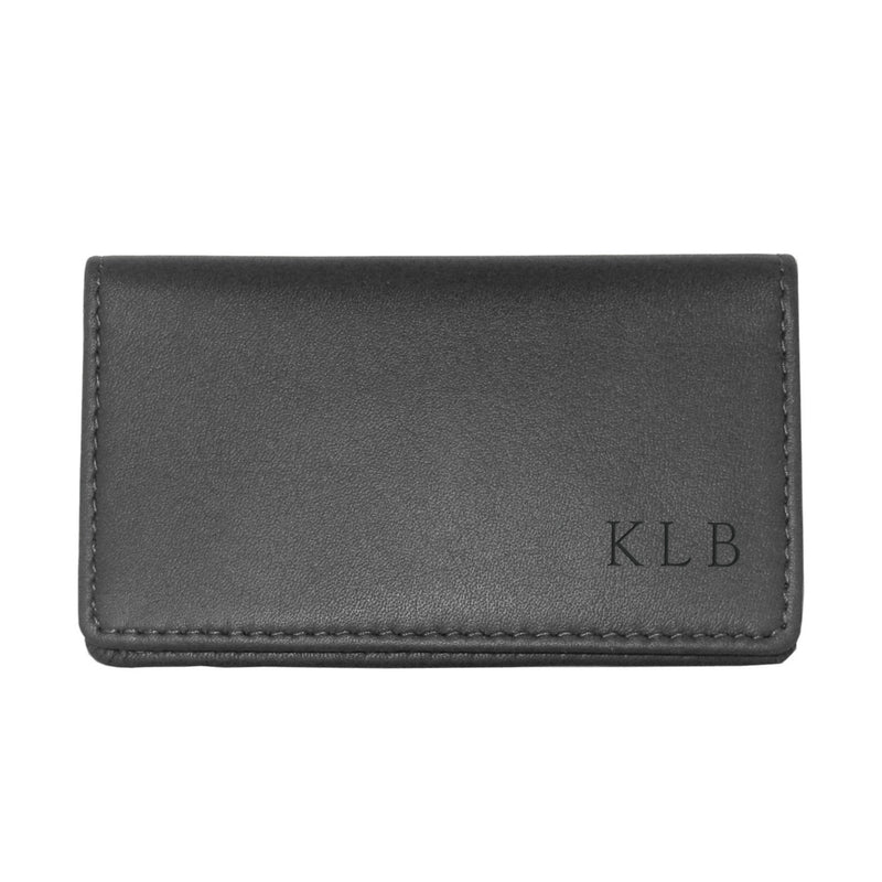 Personalized Leather Business Card Holder