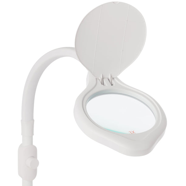 Kelvin Adjustable Magnifier Floor Lamp | Brookstone