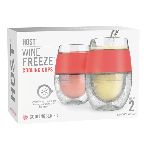 Host Wine Freeze Cooling Cup, Plastic Double Wall Insulated Freezable Drink  Chilling Tumbler With Freezing Gel, Wine Glasses For Red And White Wine,  Set Of 1, 8.5 Oz, Mint, Gagets