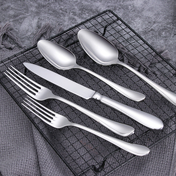 Minimal Stainless Steel Flatware Set of 20