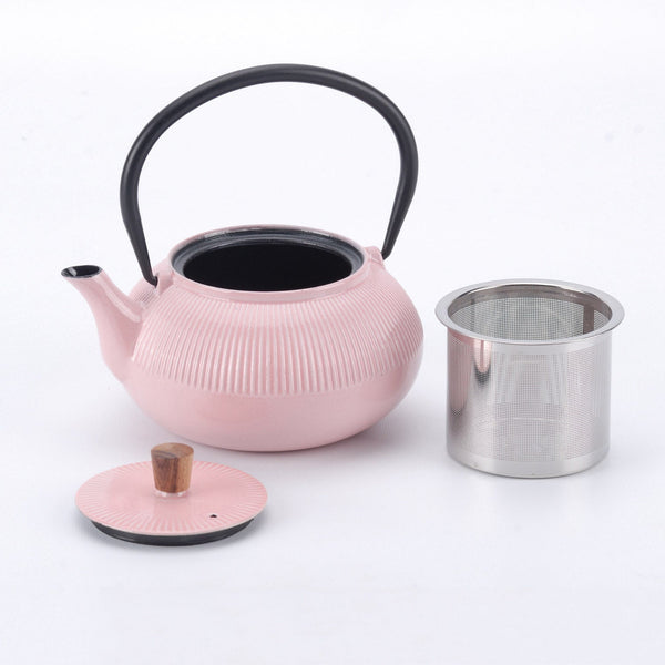 Minimal Enamelled Cast Iron Teapot Brookstone