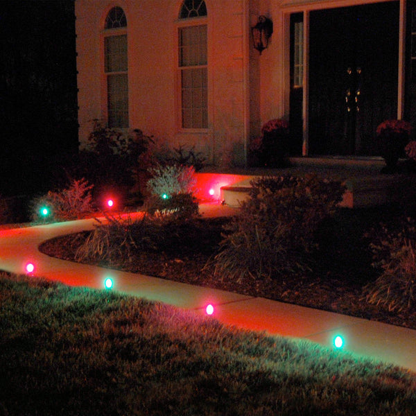 Electric Pathway Lights with 8 LED Bulbs Brookstone