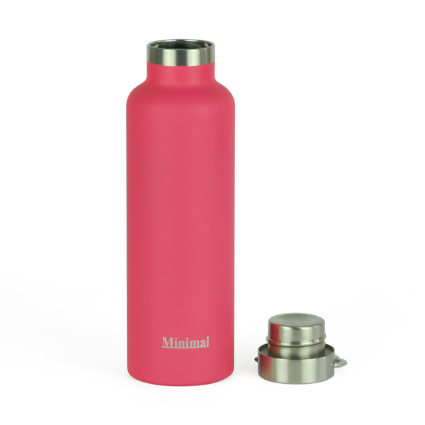 Femora UrbanFrost Cold & Hot Water Bottle with Double Walled Stainless  Steel Insulated Flask Water Bottle, 600 ml, Soft Amber